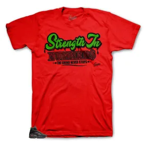 Retro 8 Air Raid Shirt - Strength In Numbers - Red