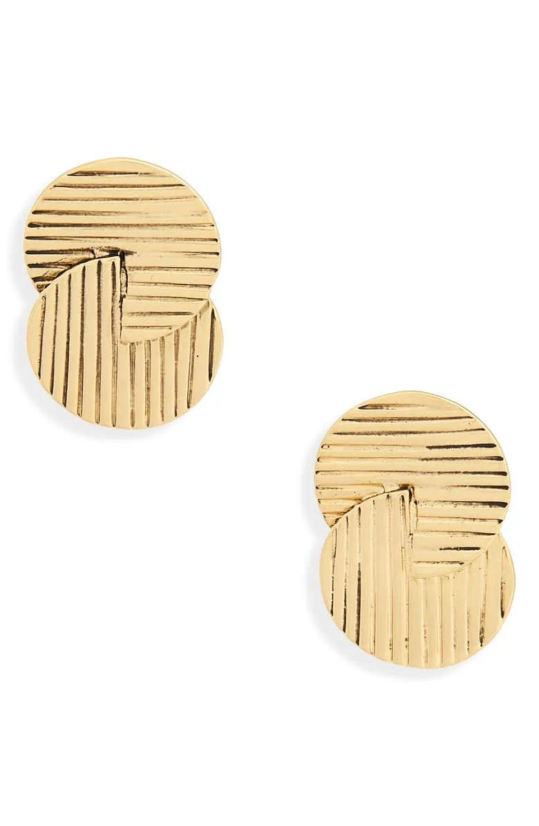 Retro circle clip-on Earrings