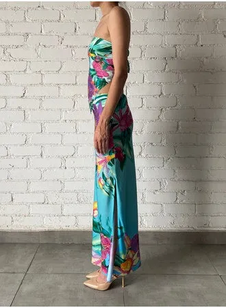 Rococo Sand - Ocean Maxi Skirt - Turquoise