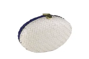 RODO bicolor oval clutch