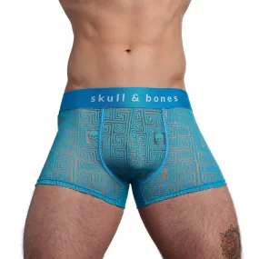 Roman Tile Burnout Trunk Neon Blue