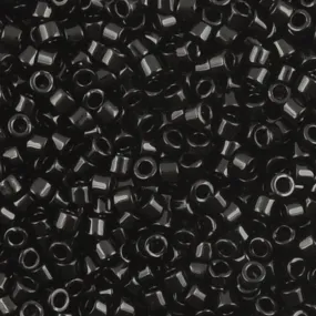 Seed Beads-11/0 Delica-10 Black-Miyuki-7 Grams