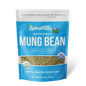 Sproutman Organic Mung Bean Sprouting Seeds (16 oz)