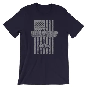 Stearman Biplane Vintage Flag Tee