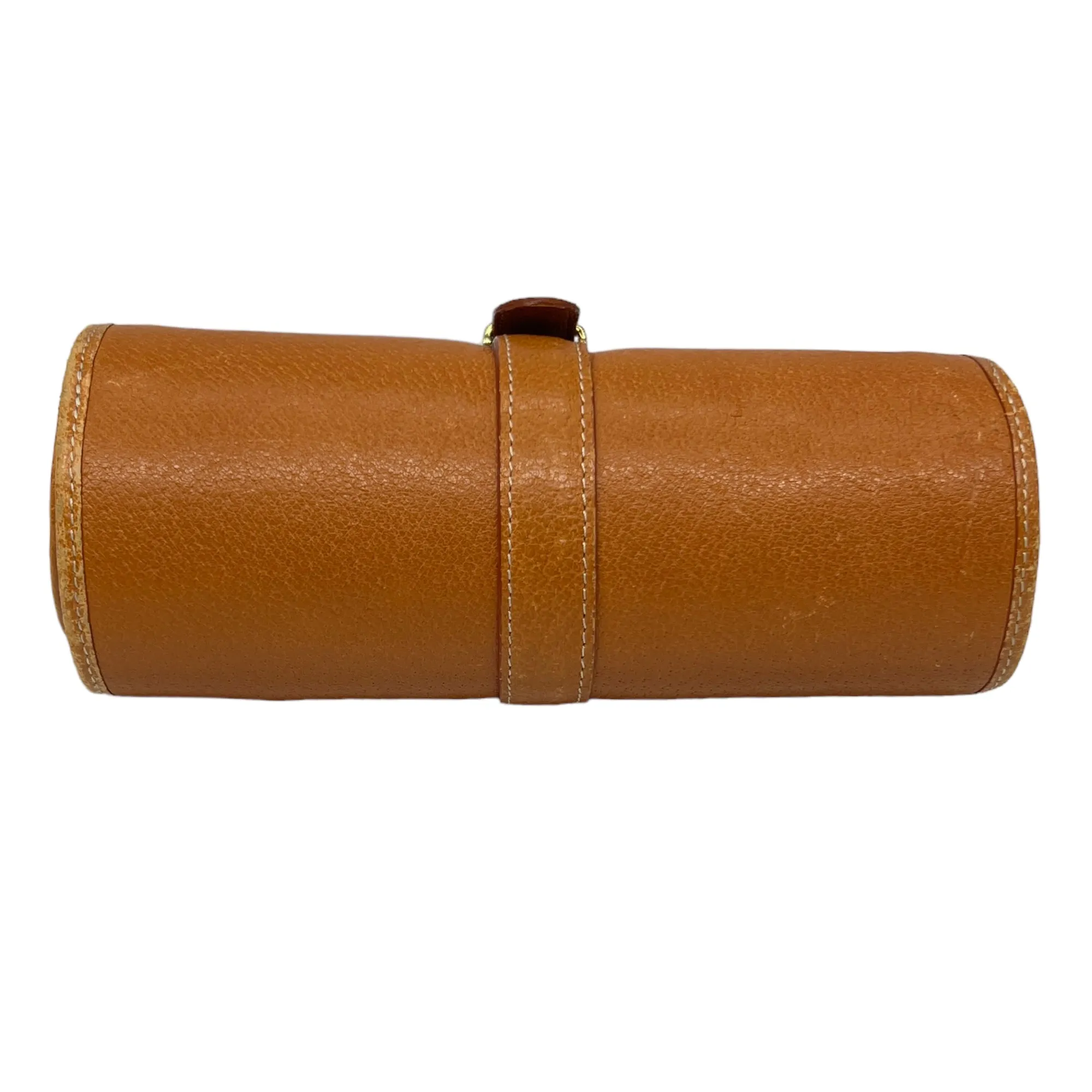 STEFANO SERAPIAN Leather Watch Travel Roll - Tan