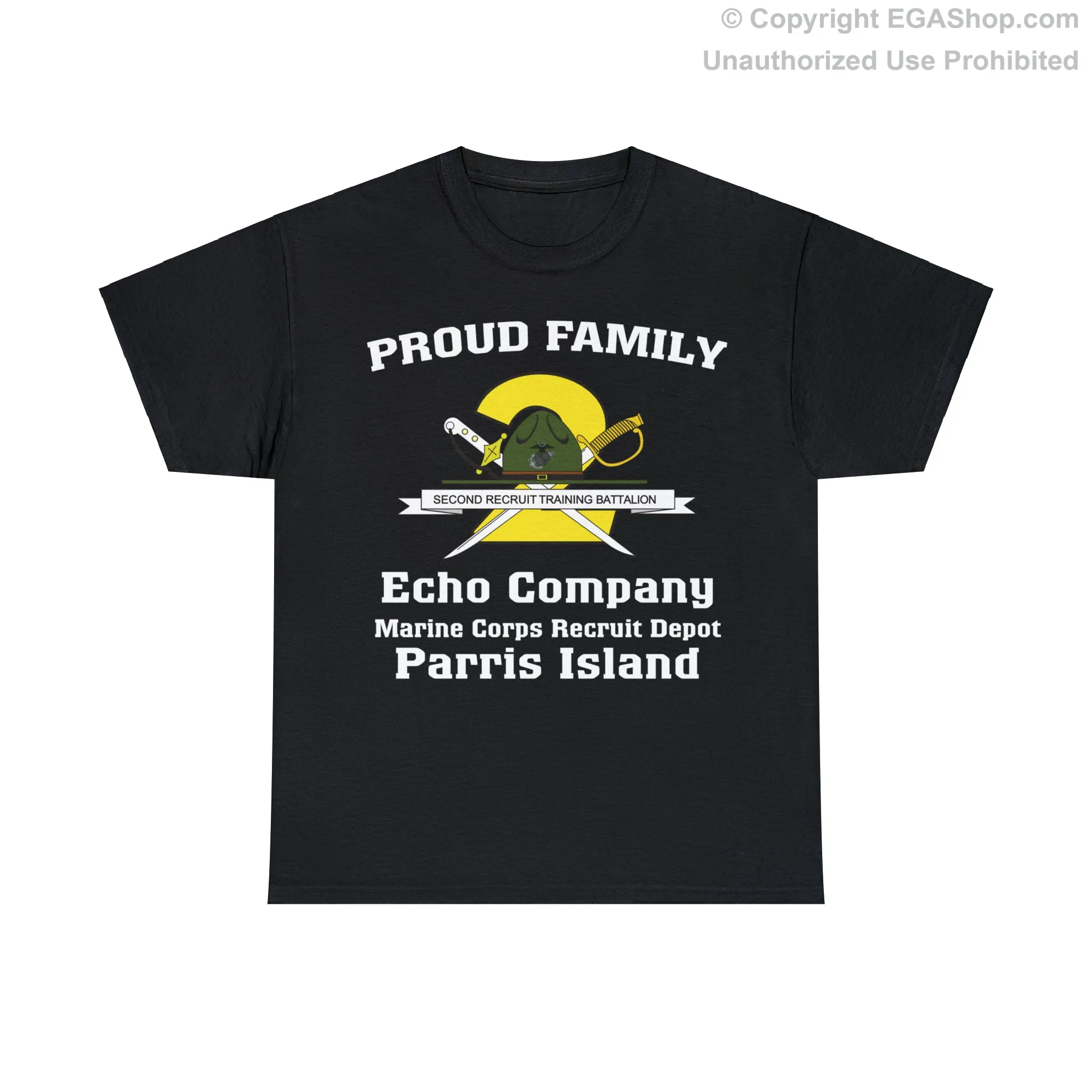 T-Shirt: Echo Co. MCRD Parris Island (2nd Battalion Crest)