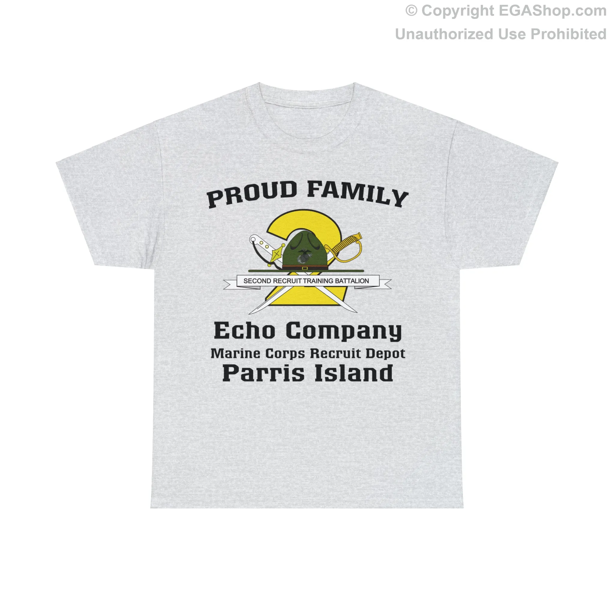 T-Shirt: Echo Co. MCRD Parris Island (2nd Battalion Crest)