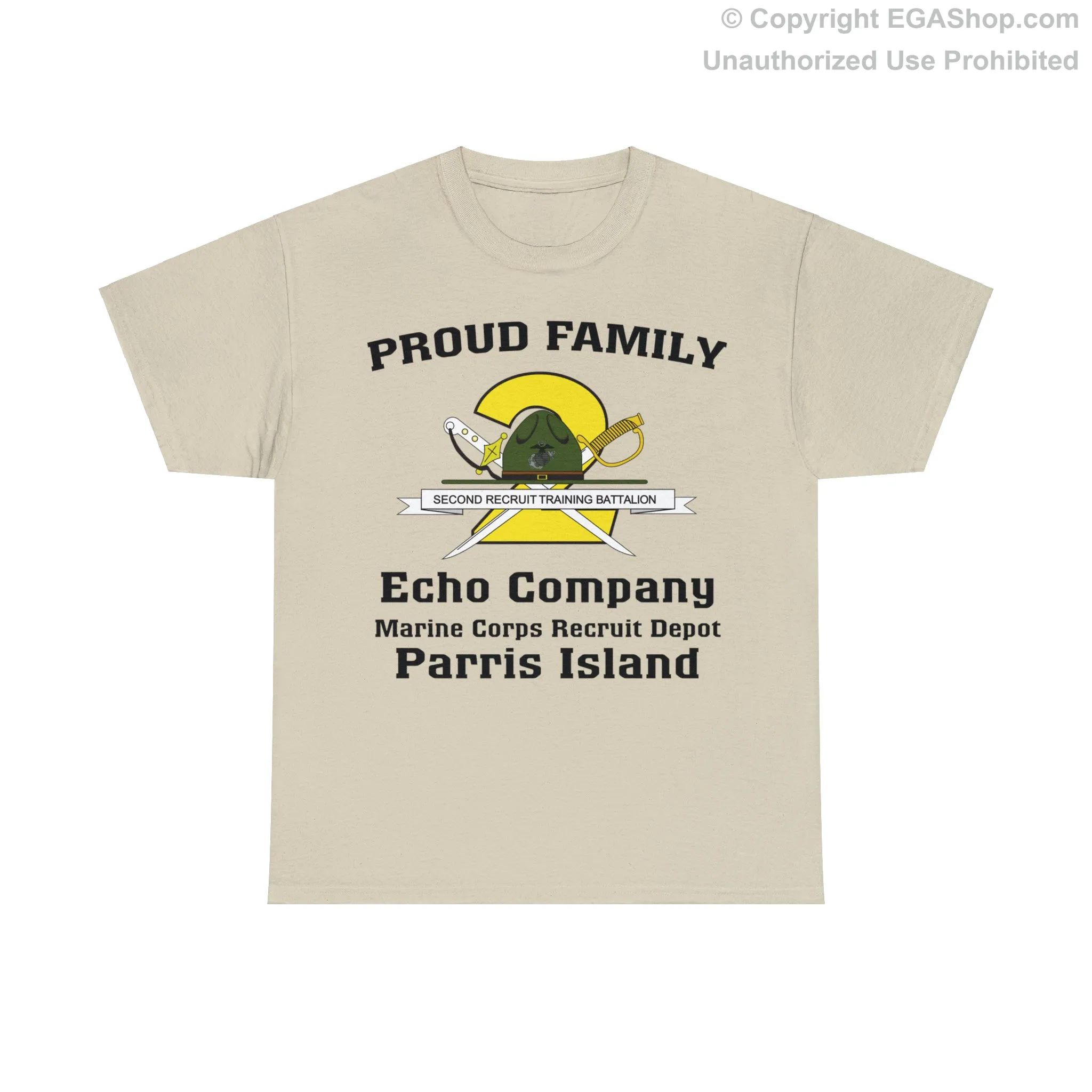 T-Shirt: Echo Co. MCRD Parris Island (2nd Battalion Crest)