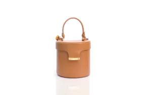 Tan Elena Vanity Bag