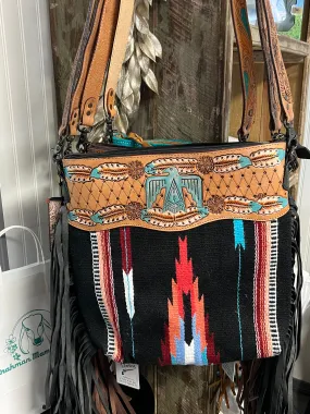 Thunderbird Midnight Saddle Blanket Purse