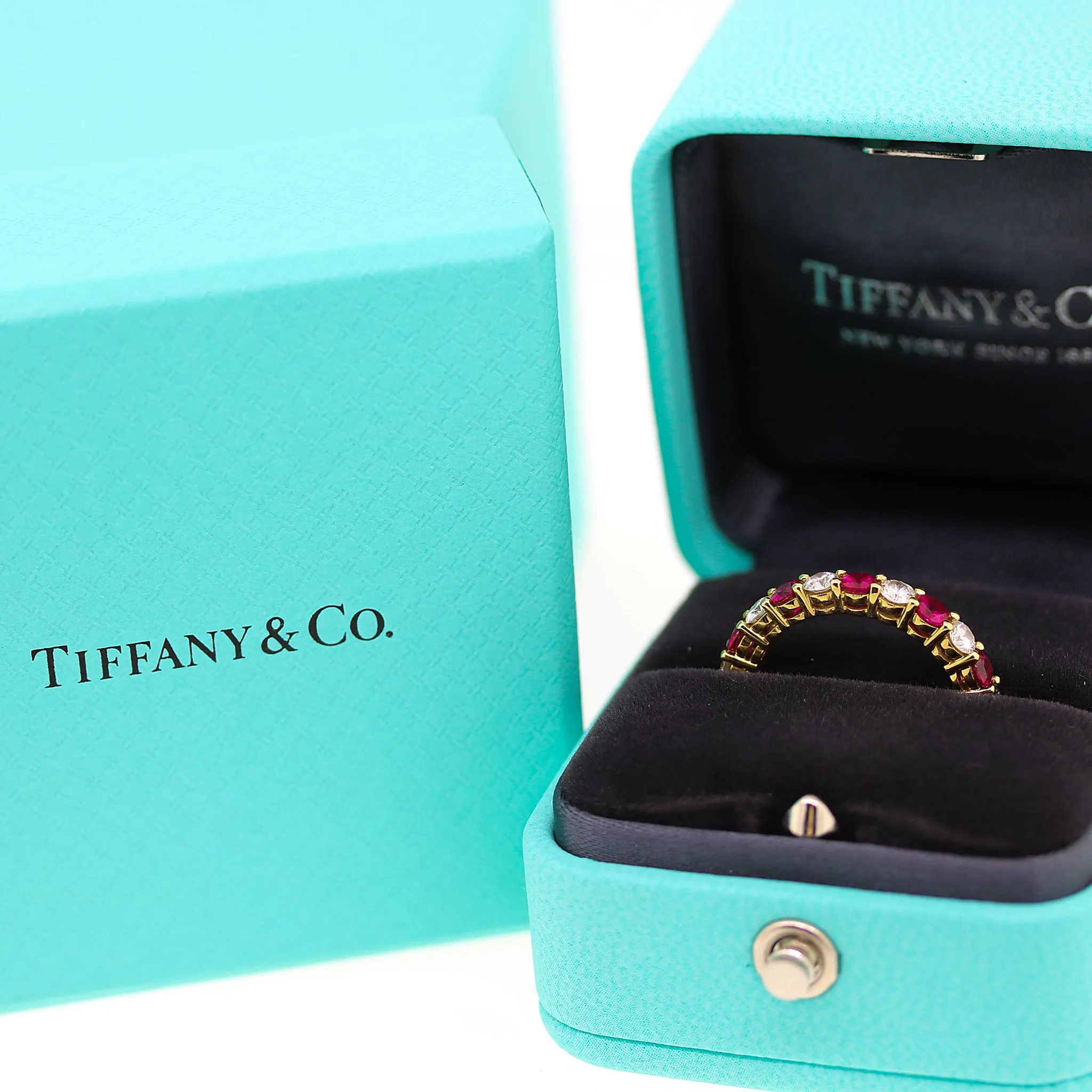 Tiffany and Co. Ruby and Diamond Forever Ring