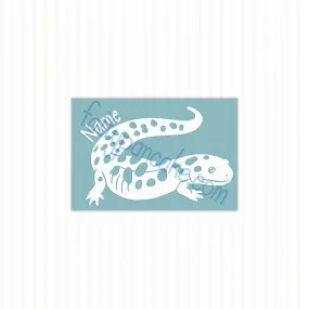 Tiger Salamander (Spotted) Decal, Waterproof Vinyl Decal, Cute Amphibian Gift