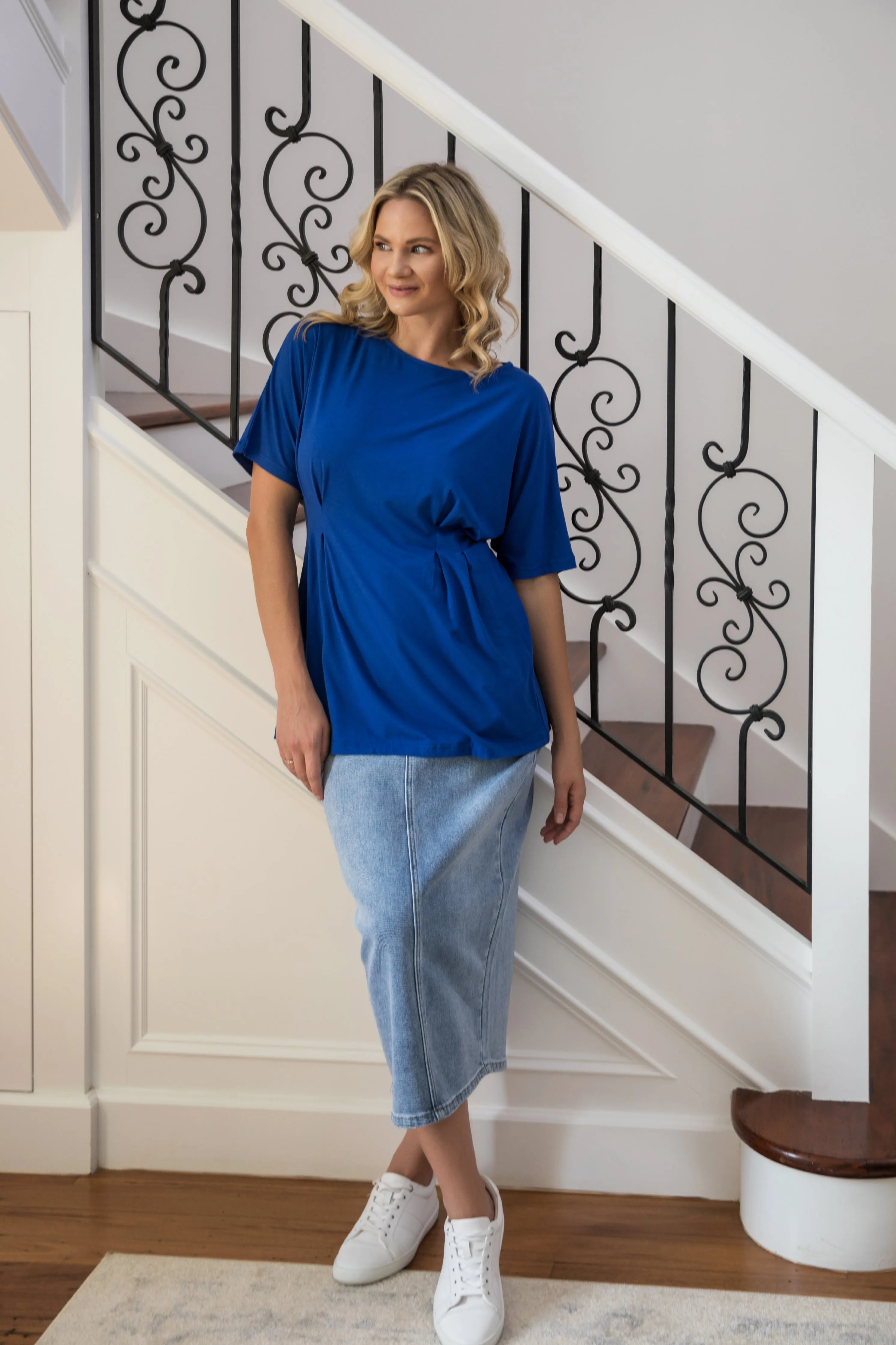 Wanda Top in Splendid Blue