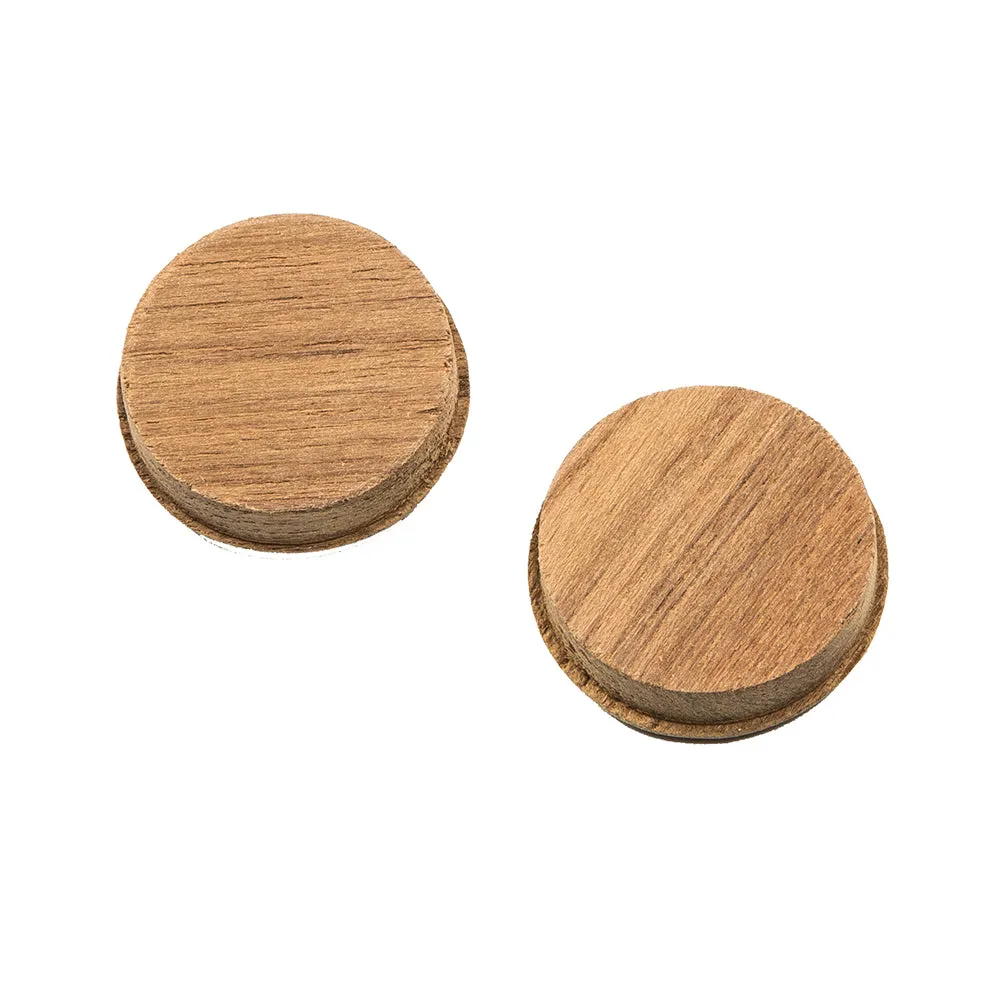 Whitecap Teak Round Drawer Pull - 1-3/8 Round - 2 Pack [60127-A]