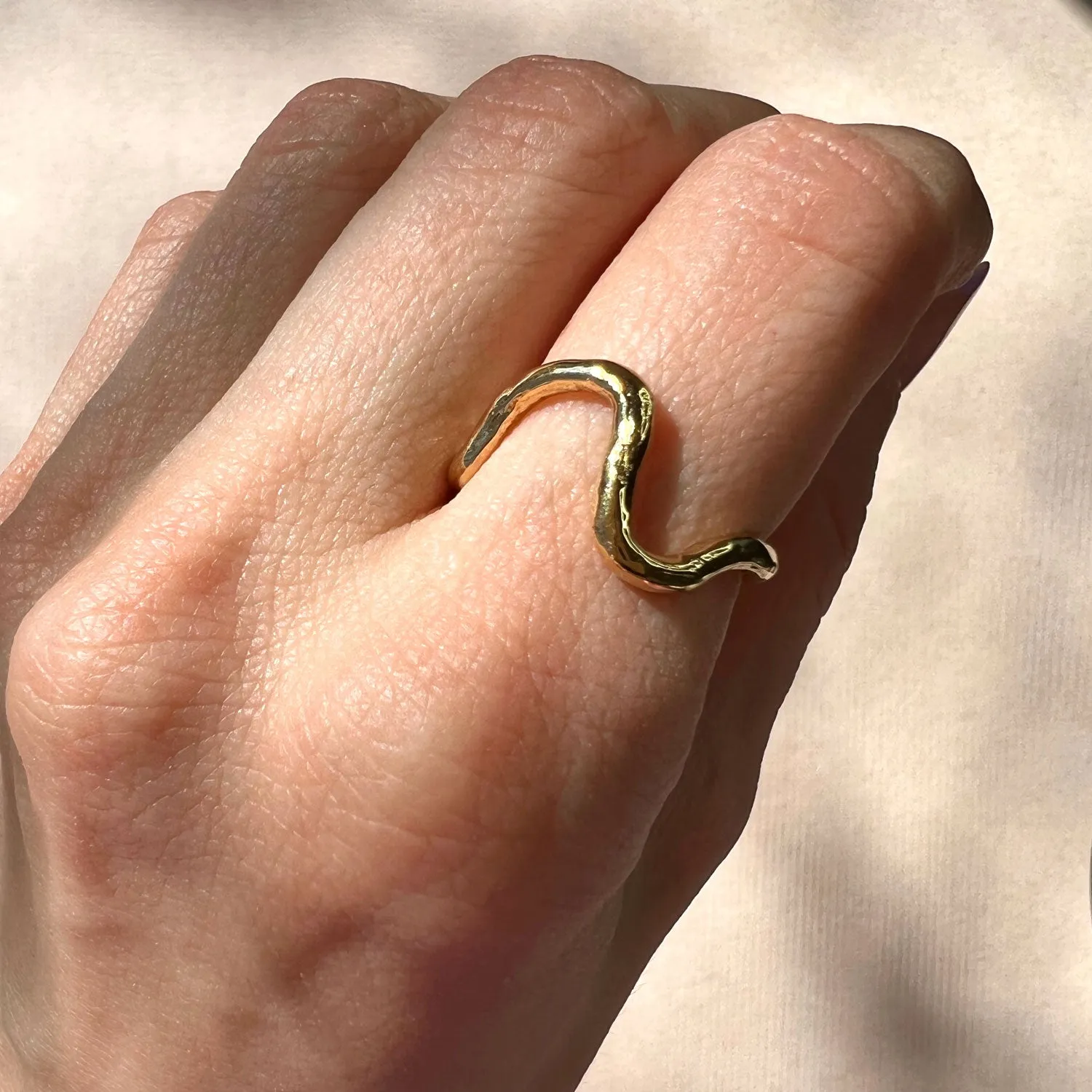 Willow Ring - Gold Plated - Size 7 - SS01