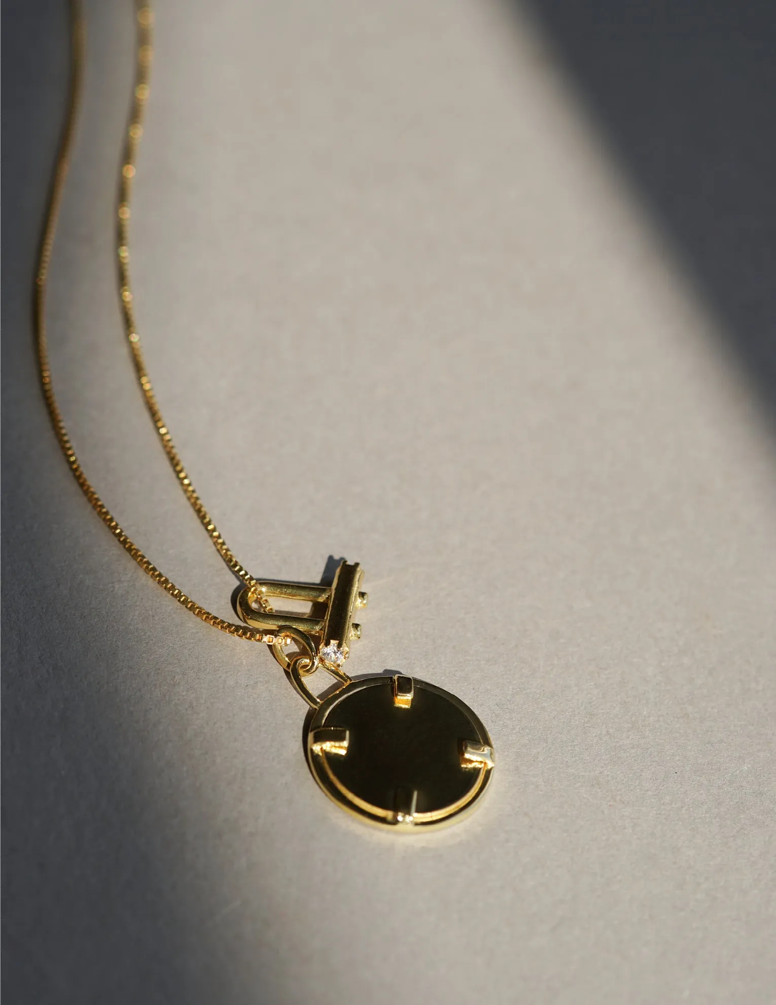 Zion Coin Pendant <br> Gold Vermeil