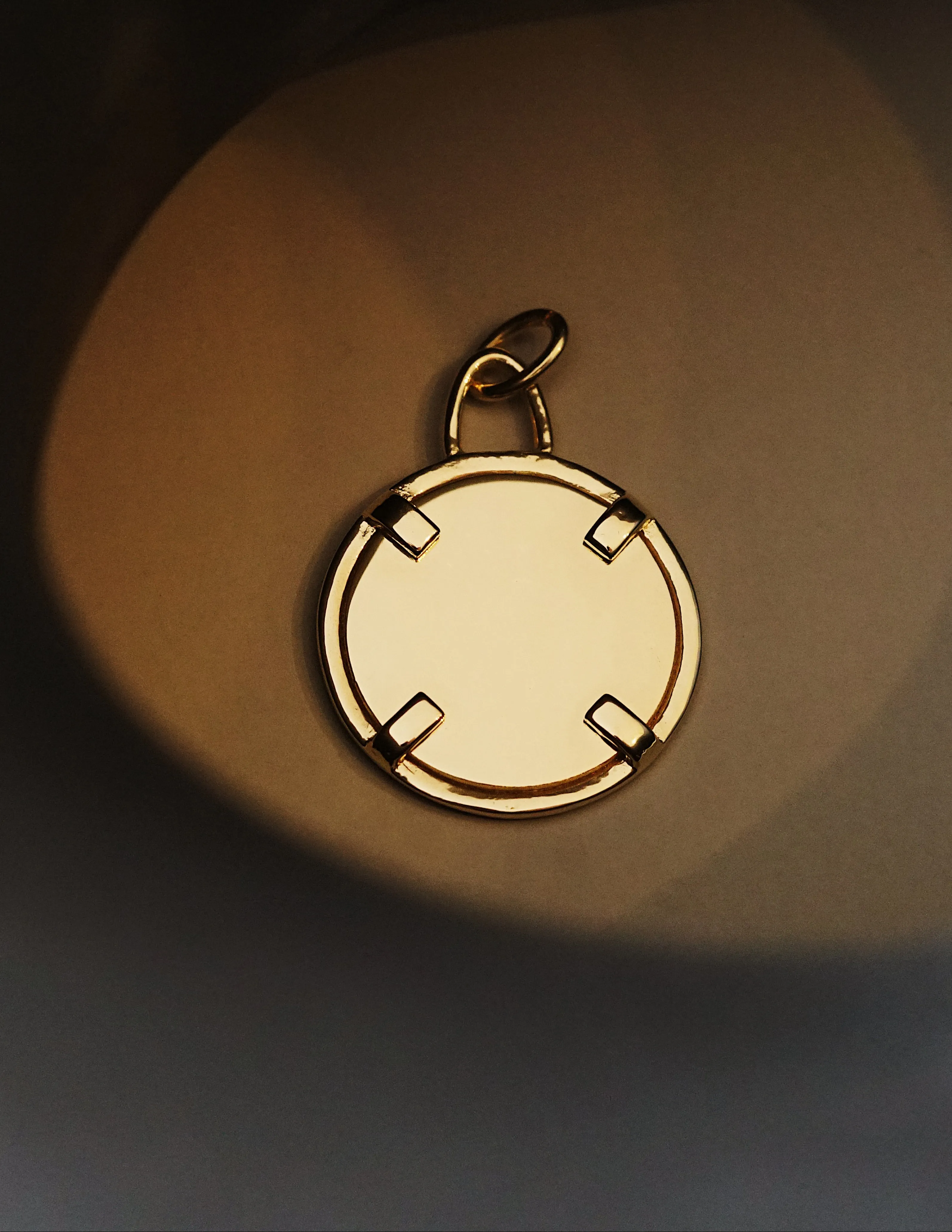 Zion Coin Pendant <br> Gold Vermeil